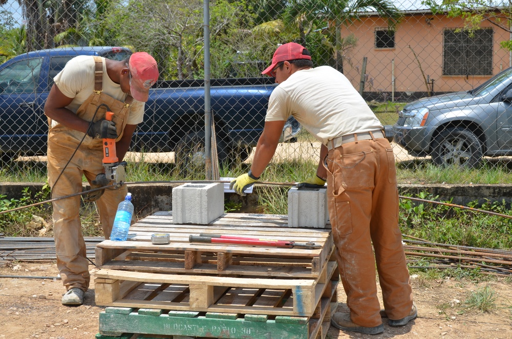 BDF, US engineers in Hattieville work tirelessly to build new preschool