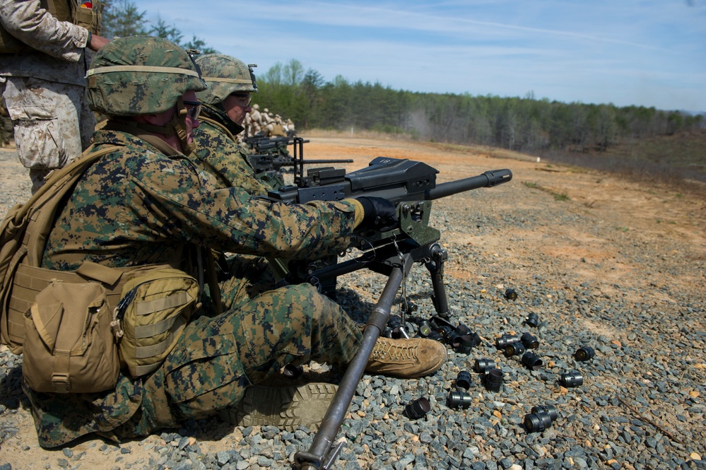 M240B machine gun familiarization exercise