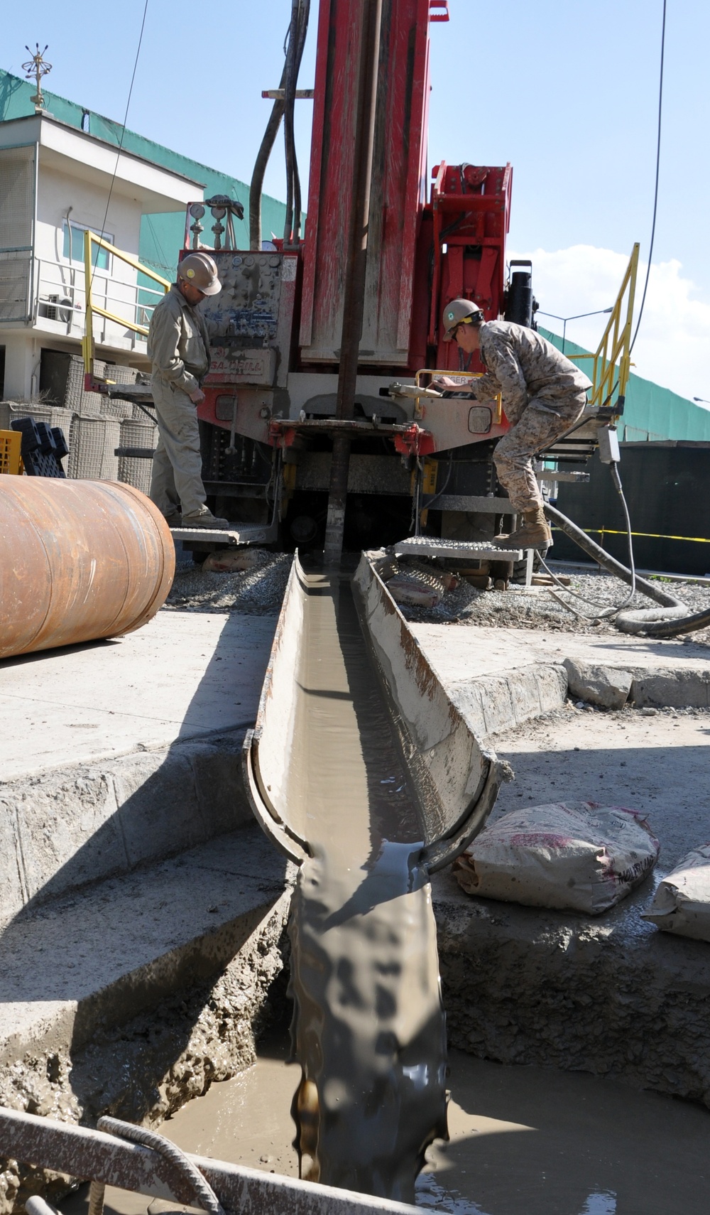 NMCB 25 Kabul water well operations