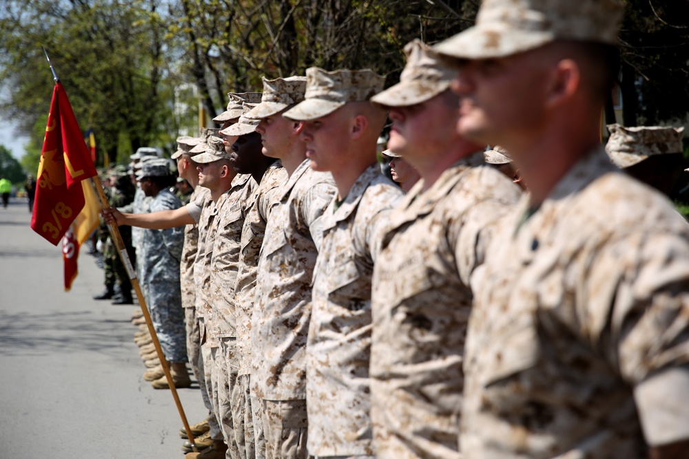 Marines with SP-MAGTF CR participate in Land Forces Day