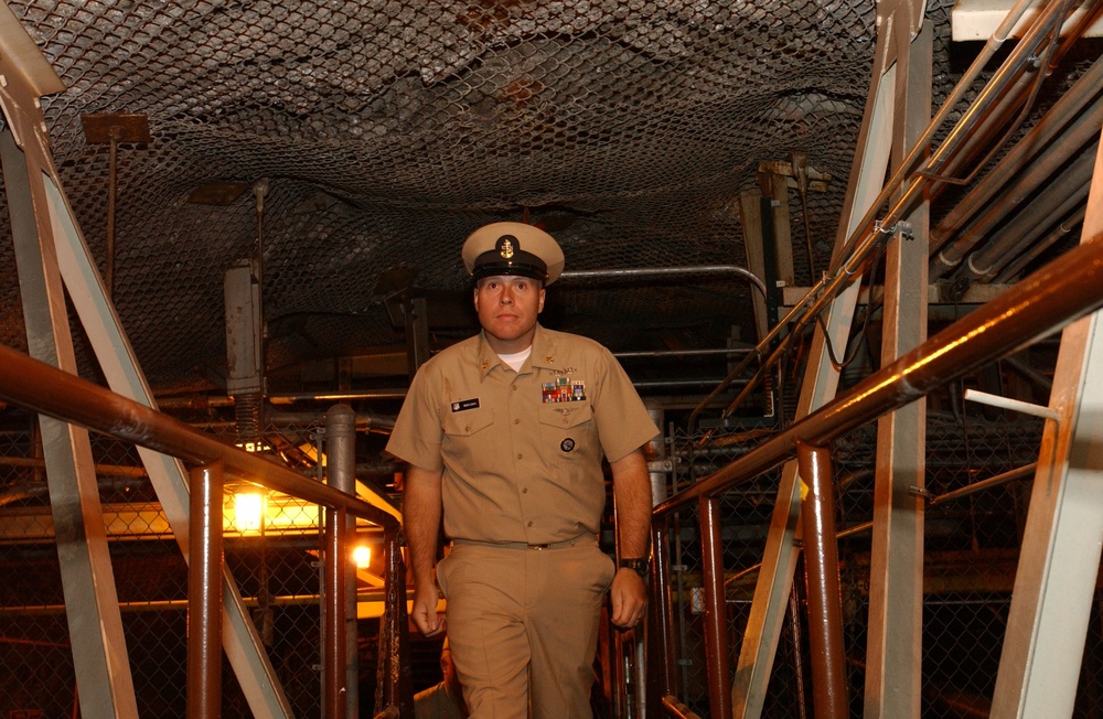 Sailor re-enlists 2,000 feet underground
