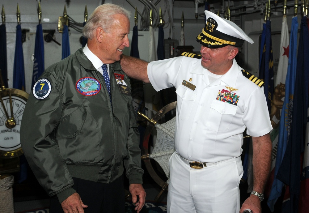 Vice president visits USS Ronald Reagan