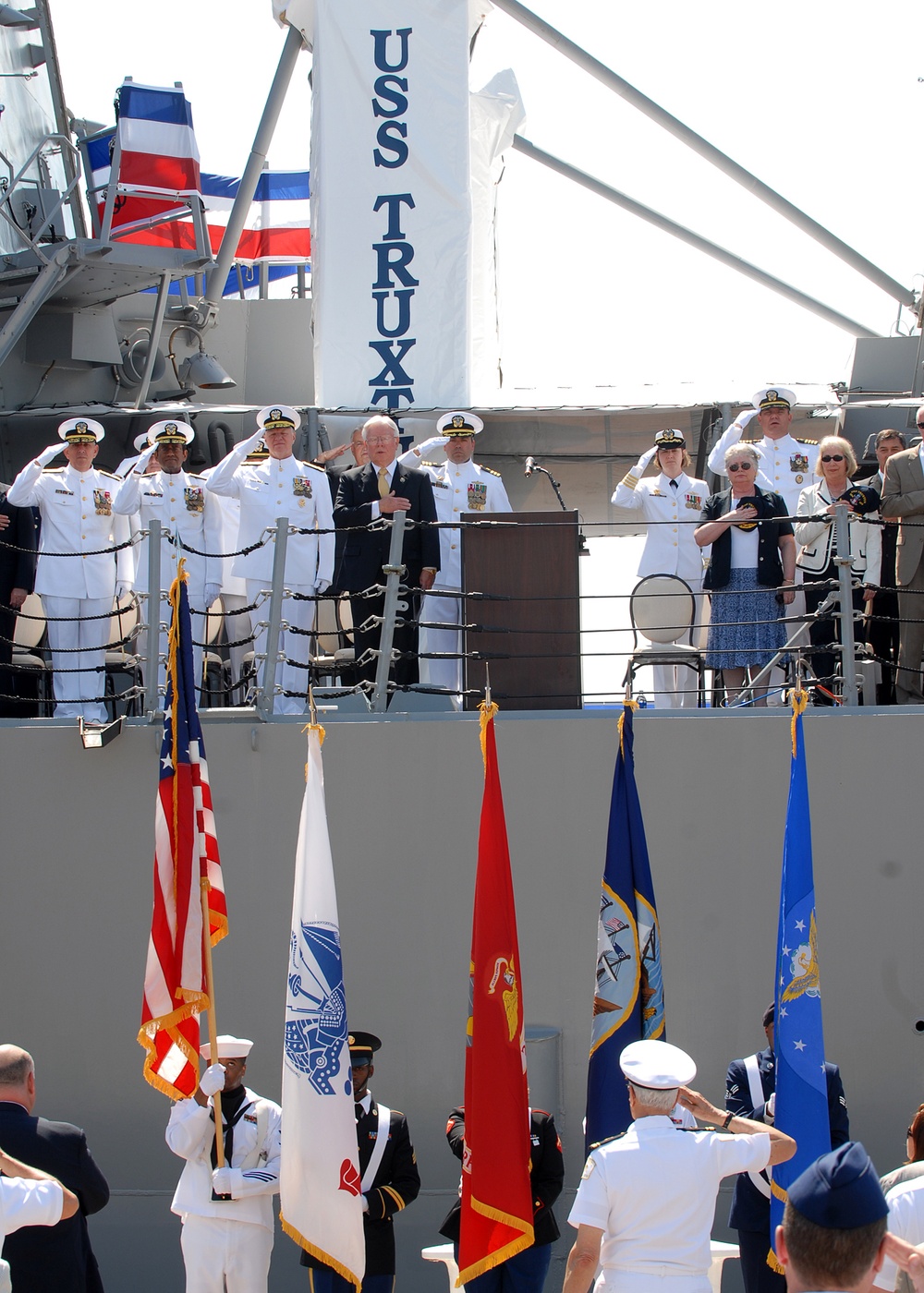 USS Truxtun commissioning