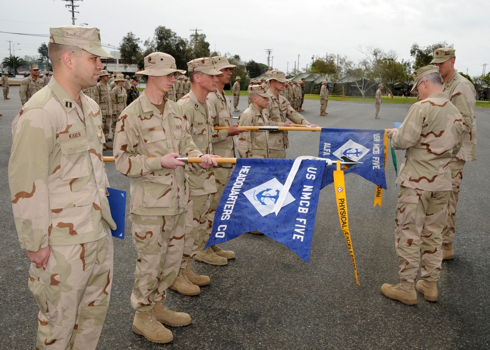 NMCB-5 morning formation