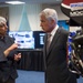 Secretary of Defense receives a briefing