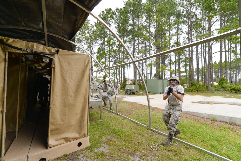 116th CES trains for deployment operations at Silver Flag 2014