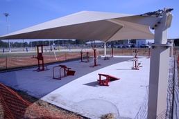 Cherry Point outdoor gyms near completion