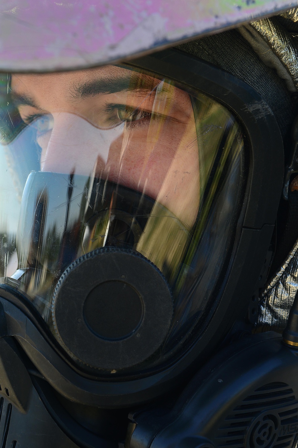 US Airmen train Netherlands Royal Air Force firefighter