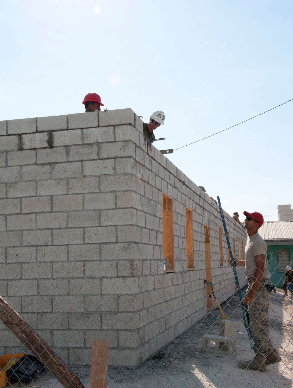 Multi-service engineer team continues construction