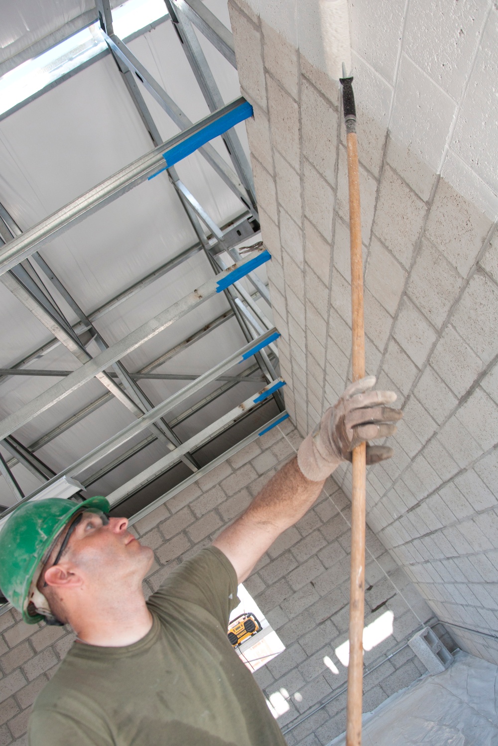 Multi-service engineer team continues construction