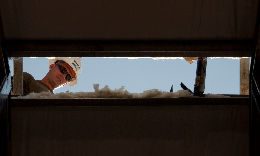 Multi-service engineer team continues construction