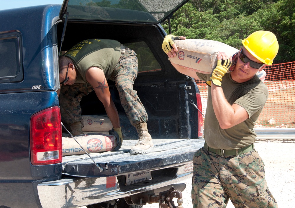 Multi-service engineer team continues construction