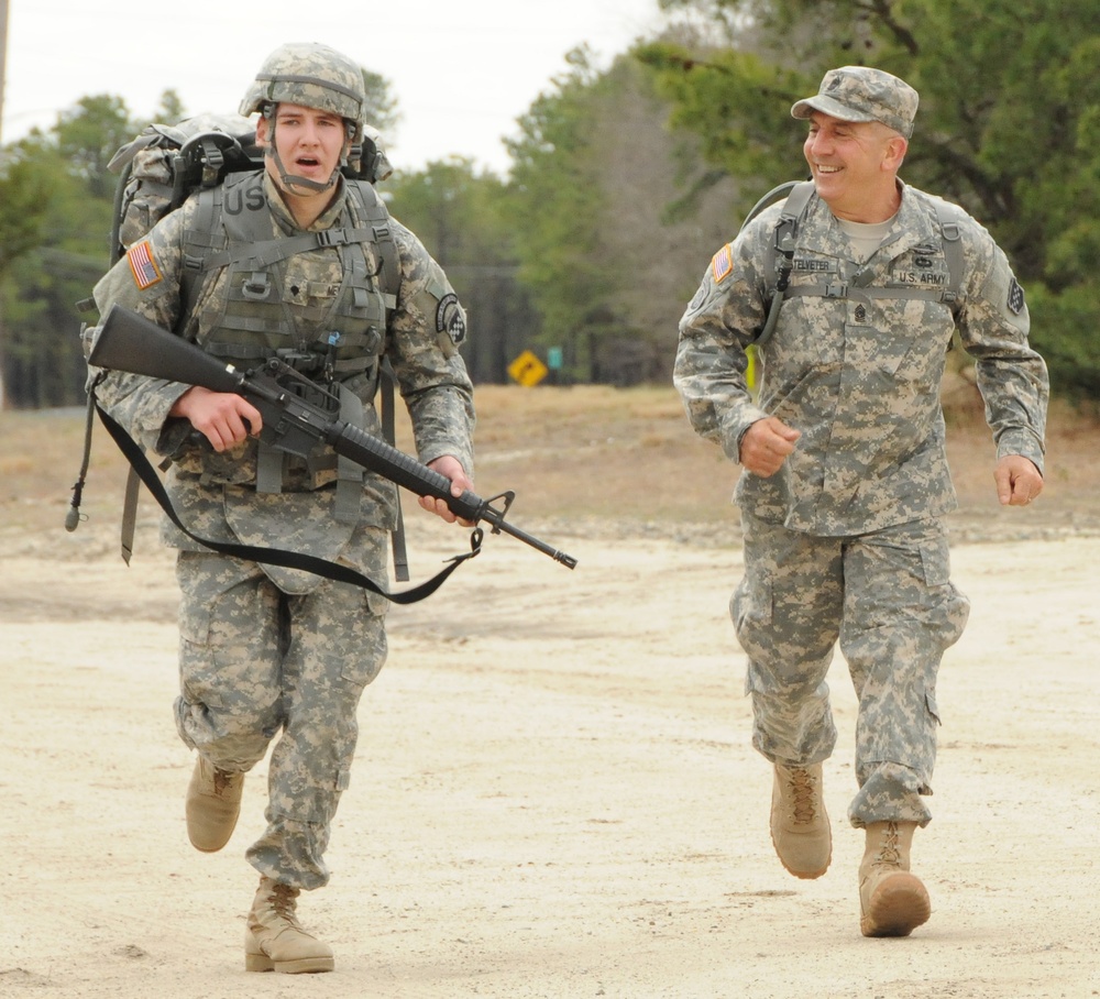 Army Reserve Best Warrior marches along road to education
