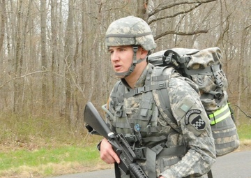 Army Reserve Best Warrior marches along road to education