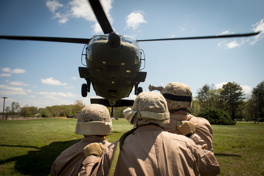 CBIRF Marines load up