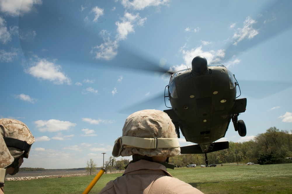CBIRF Marines load up