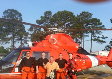 Coast Guard helicopter crew locates missing kayaker