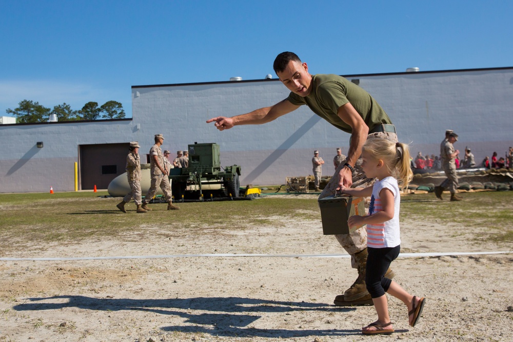 Family, students catch glimpse of life at 2nd Maintenance Battalion