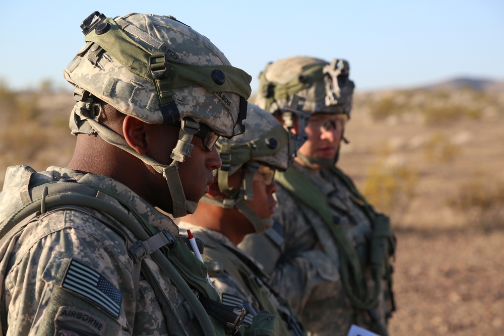 Soldiers prepare for a zone recon mission