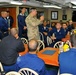 USS Lake Champlain sailors receive safety measures brief