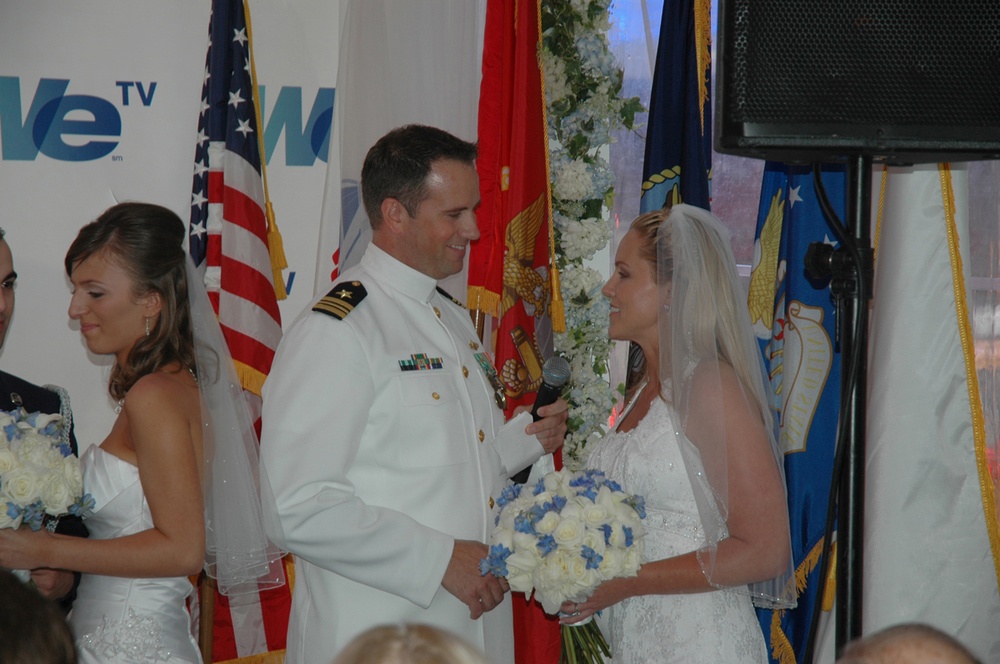 Wedding ceremony in Times Square