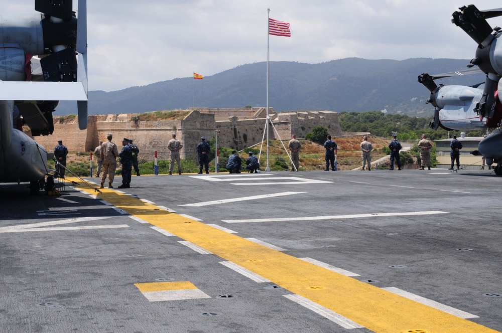 USS Bataan port visit at Palma de Mallorca