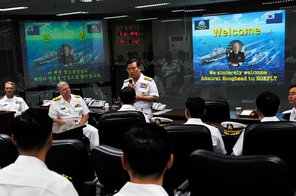 CNO visits Republic of Korea Fleet headquarters