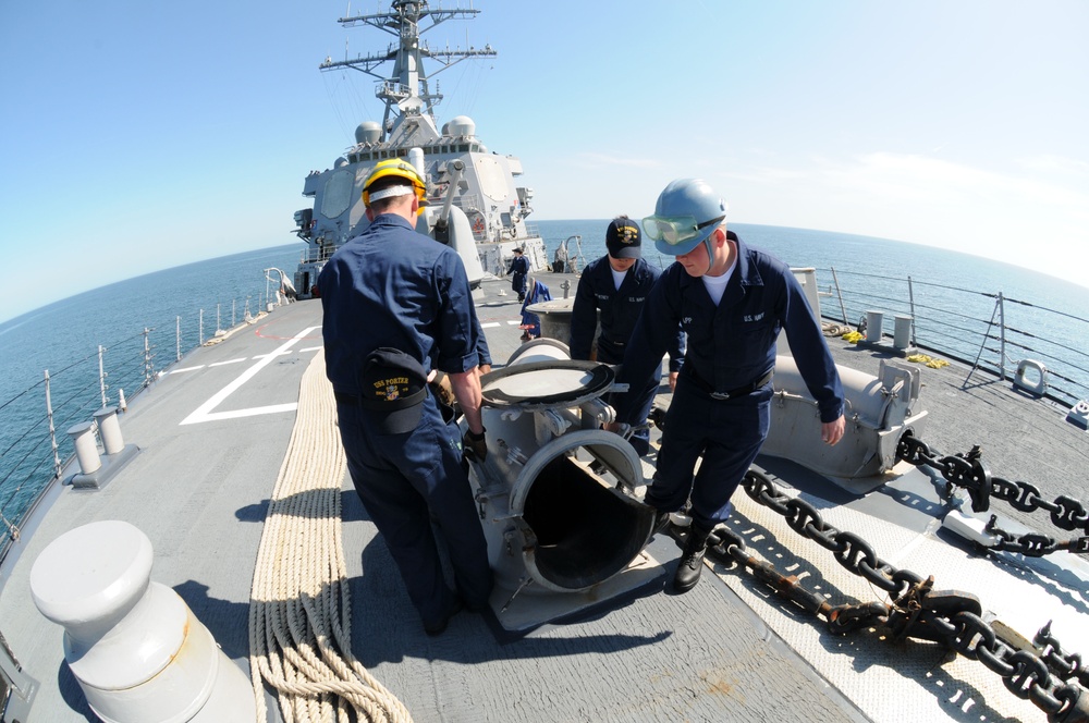 USS Porter activities