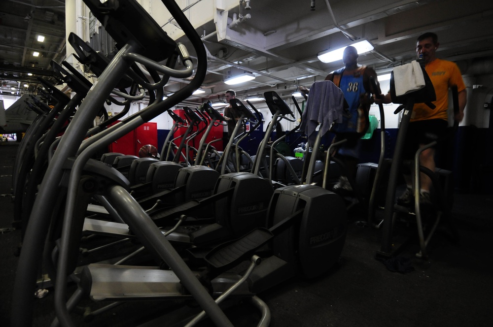 USS Nimitz sailors exercise