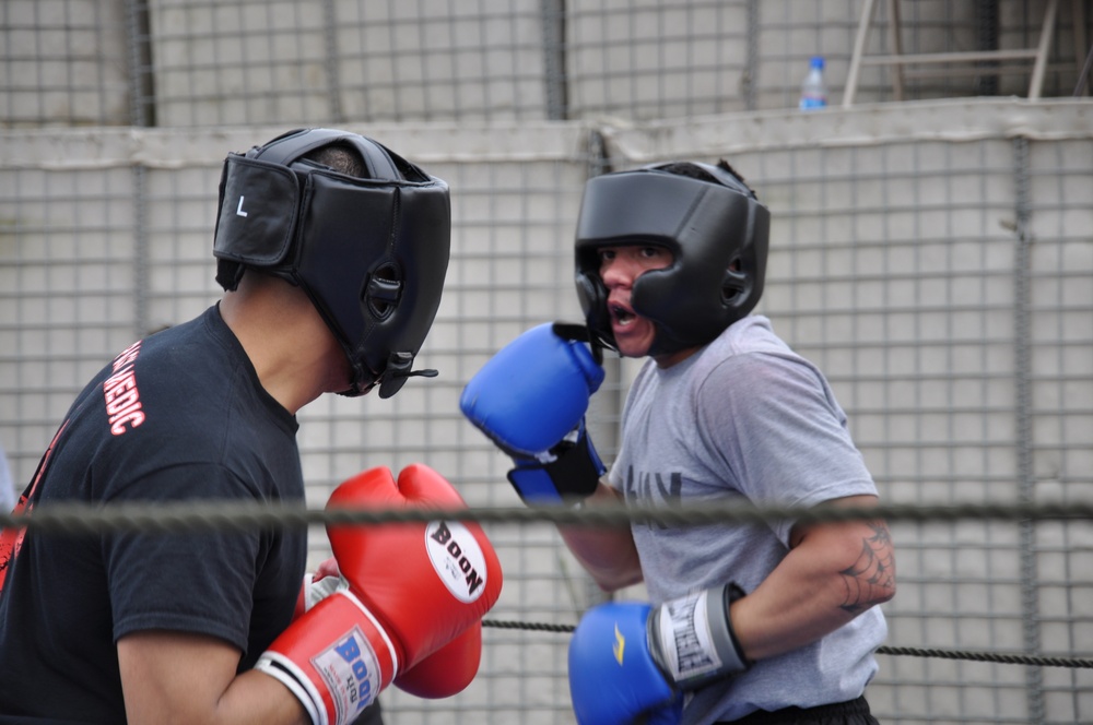 Spartan Soldiers strengthen bonds through boxing