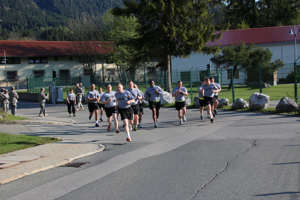 DOD Center soldiers test their fitness conditioning