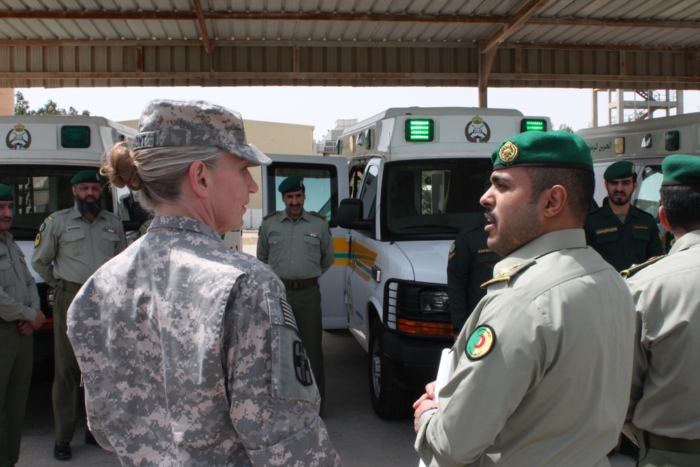 Kuwaiti National Guard medical services hosts 3rd Medical Command leaders, shares best practices during medical exchange