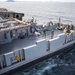 Landing Craft Utility 1666 exits well deck of USS Denver
