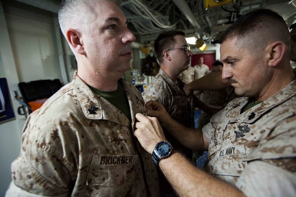 22nd MEU sailor receives Fleet Marine Force designation