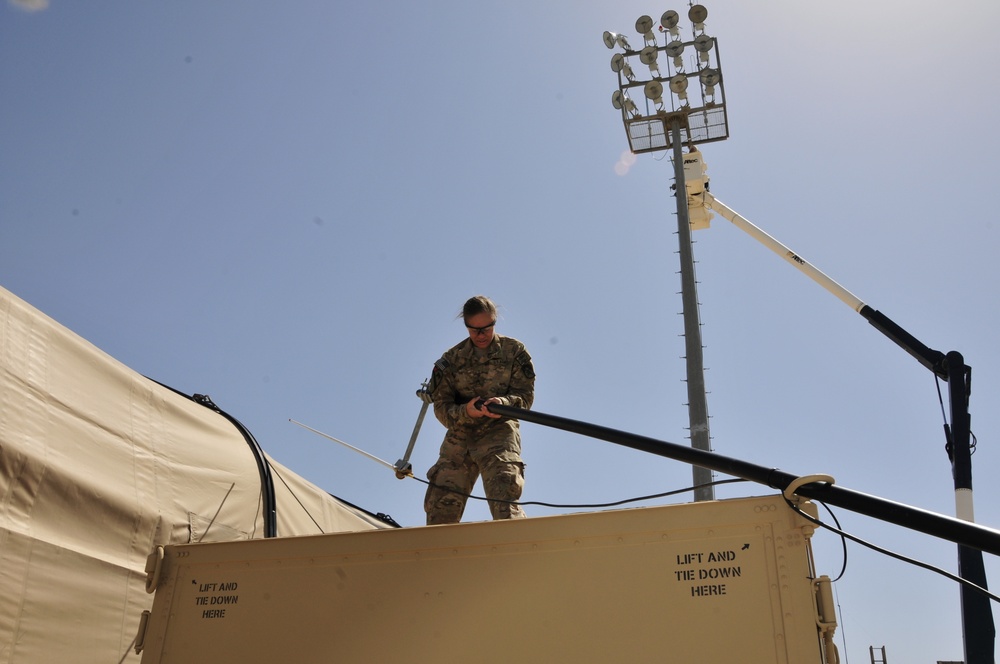 Disassembling  an antenna