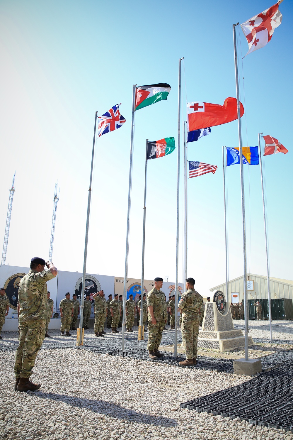 Tonga Flag Lowering Ceremony, Leaving Afghanistan