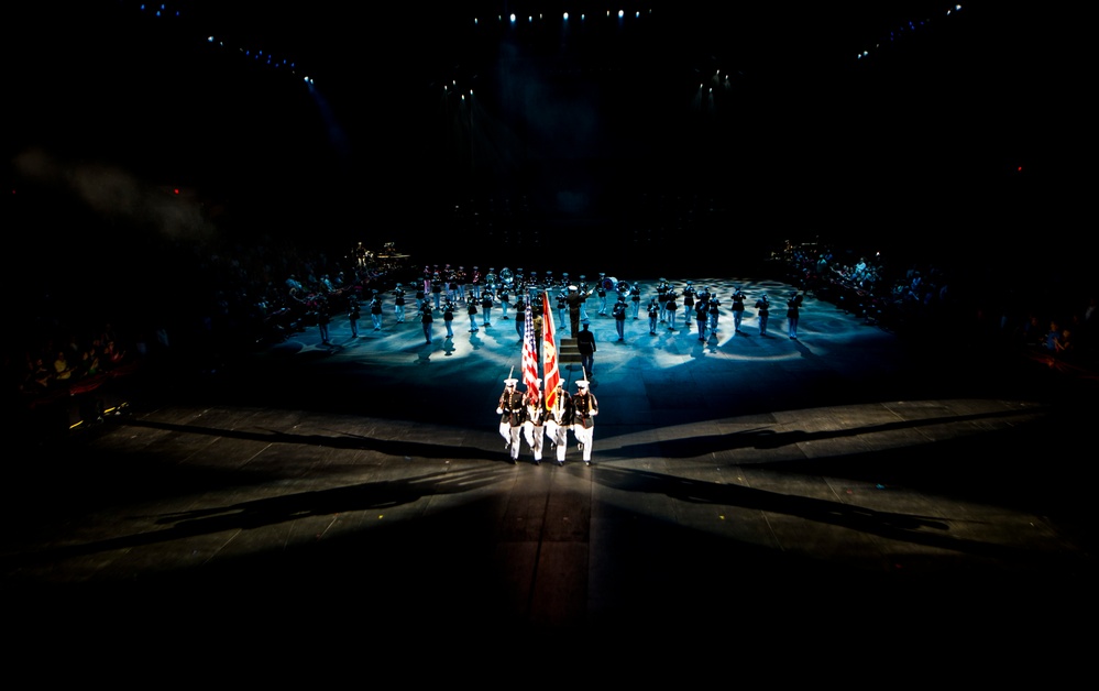 Marine Corps Base Quantico Band performs at the 2014 Virginia International Tattoo