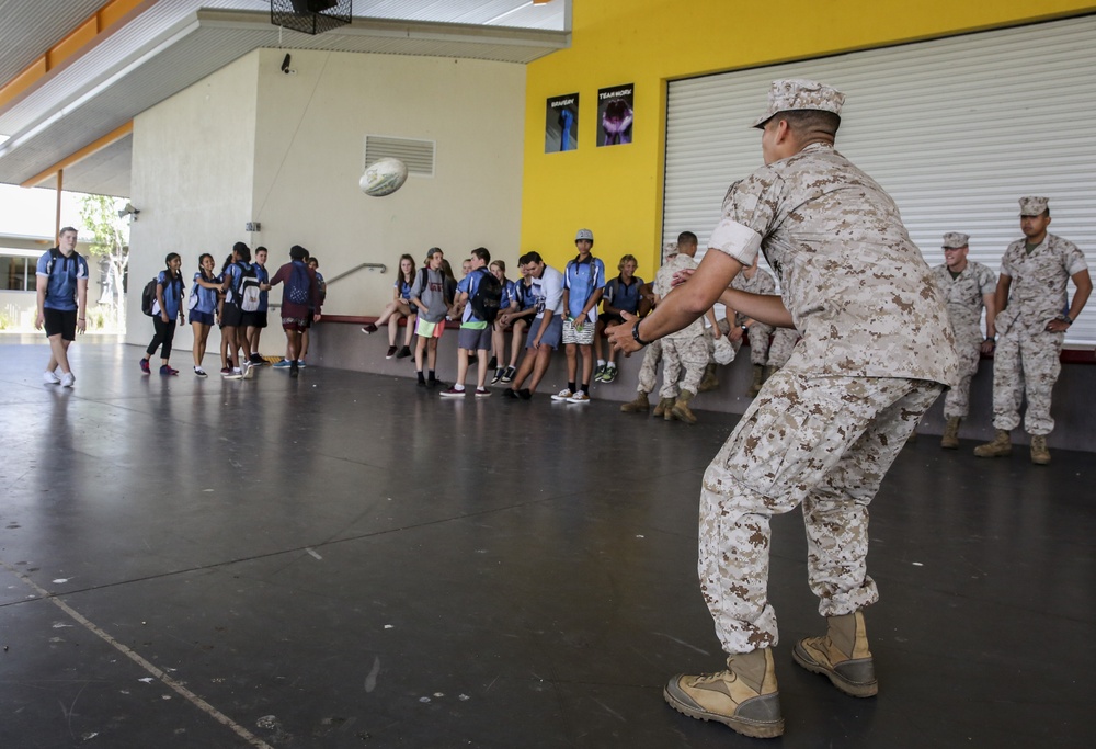MRF-D Marines jump start mentorship program at Rosebery Middle School