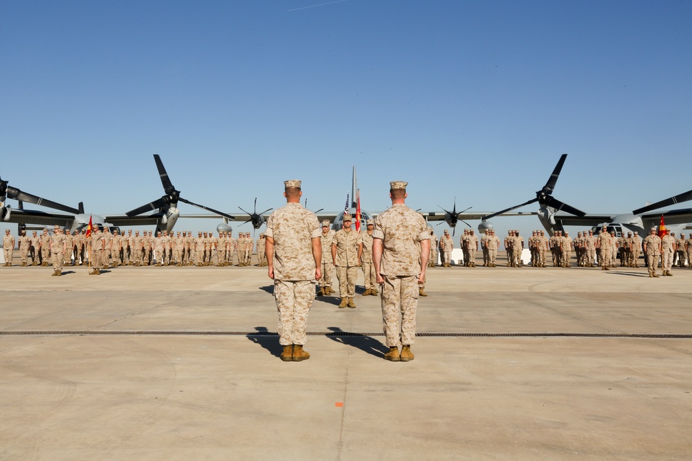 Marine Corps Ospreys change command in Spain