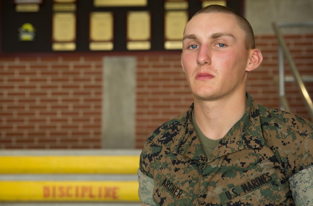 Bordentown, N.J., native training at Parris Island to become U.S. Marine