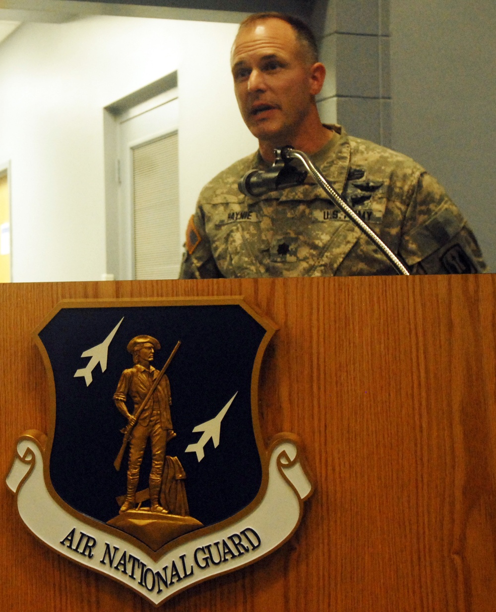 Haynie takes command