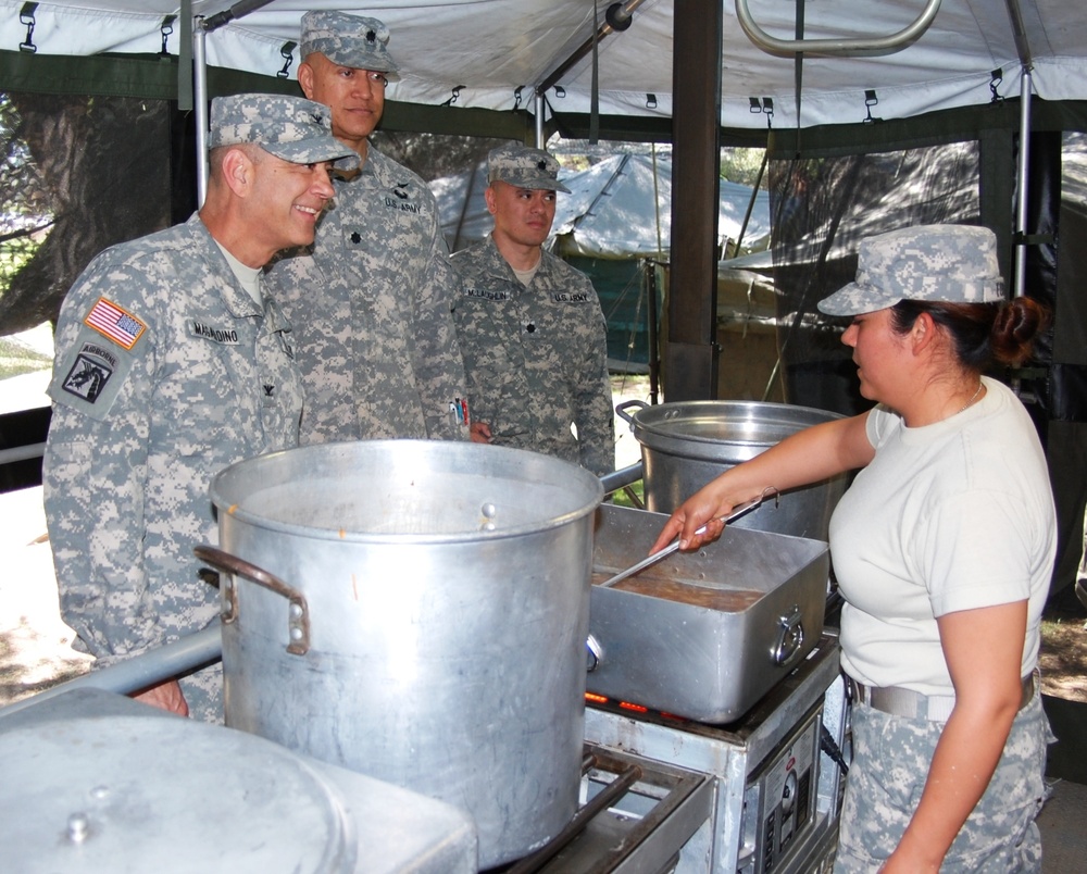 Col. Magaddino 311th ESC COS supports Connelly Competition
