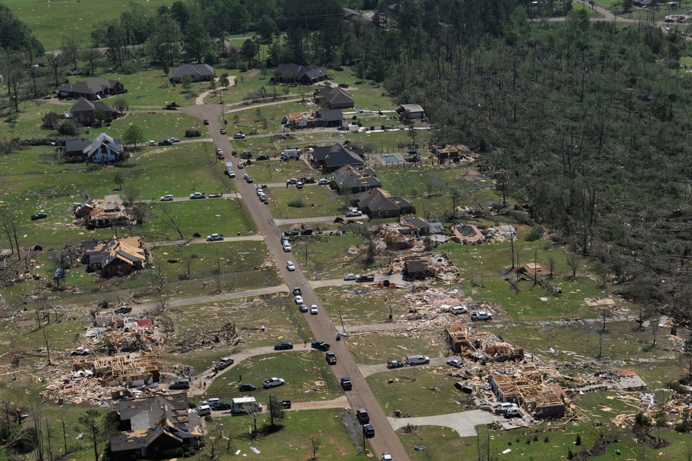 Tornado Damage in Louisville, Miss.