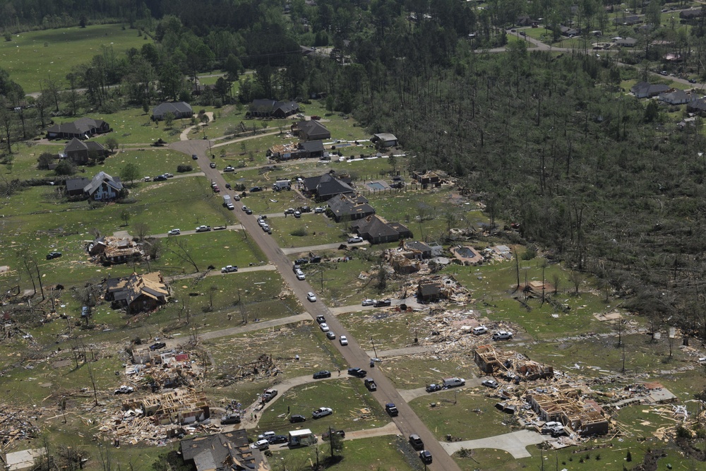 Tornado Damage in Louisville, Miss.