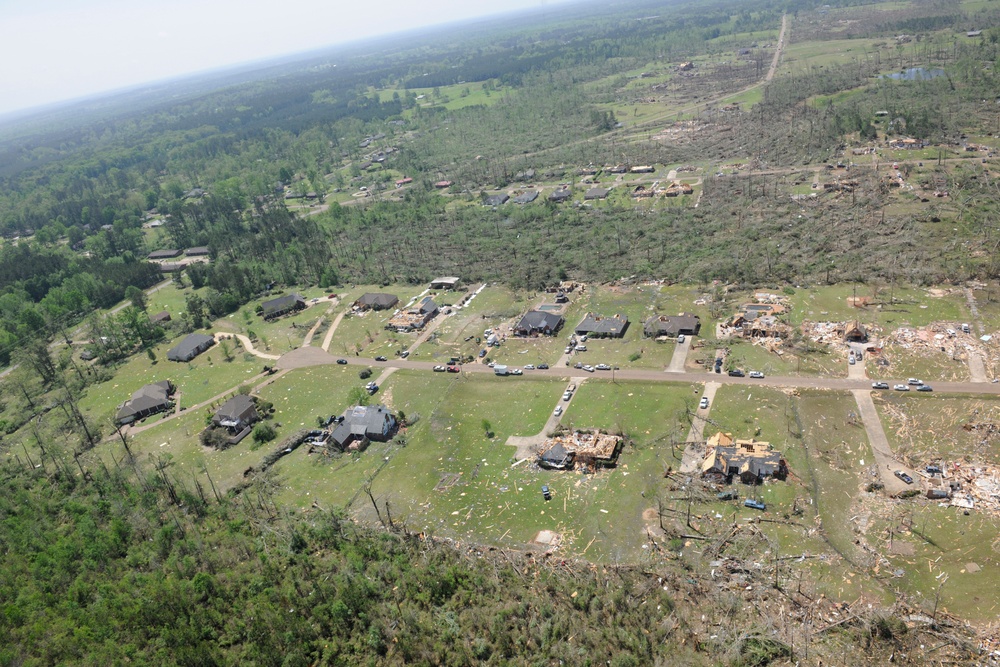 Tornado Damage in Louisville, Miss.