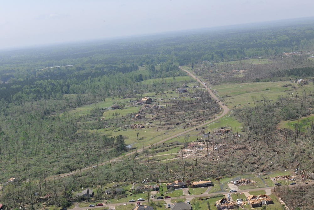 Tornado Damage in Louisville, Miss.