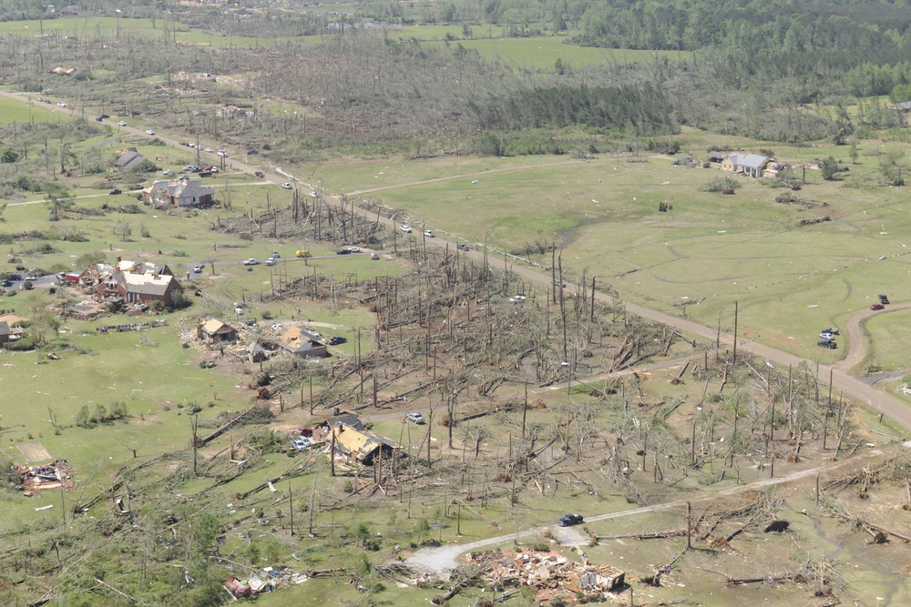 Tornado Damage in Louisville, Miss.