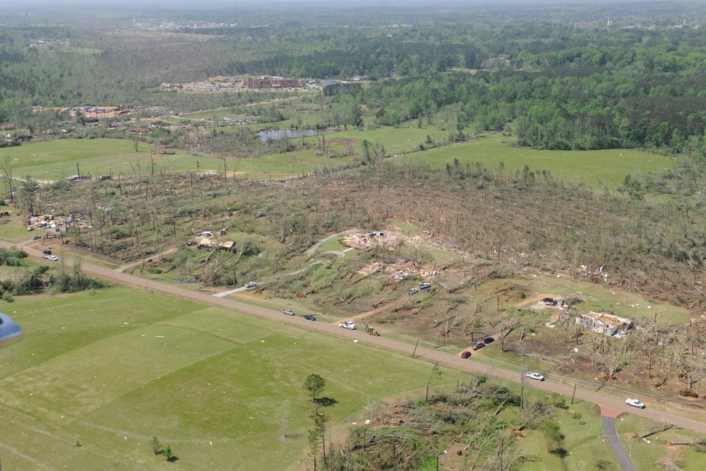 Tornado Damage in Louisville, Miss.