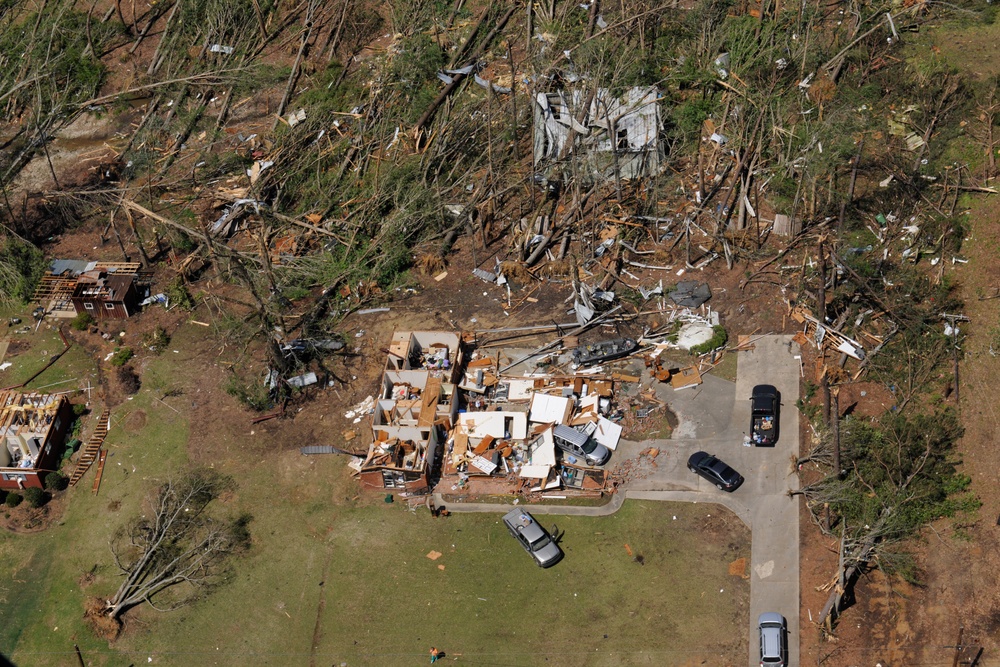 Tornado Damage in Louisville, Miss.