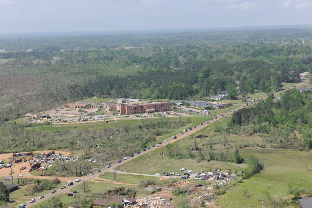 Tornado Damage in Louisville, Miss.